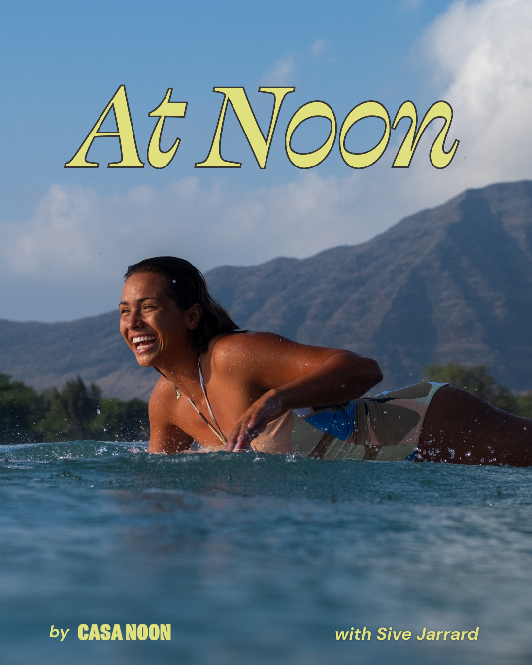 At Noon with Professional Surfer, Sive Jarrard